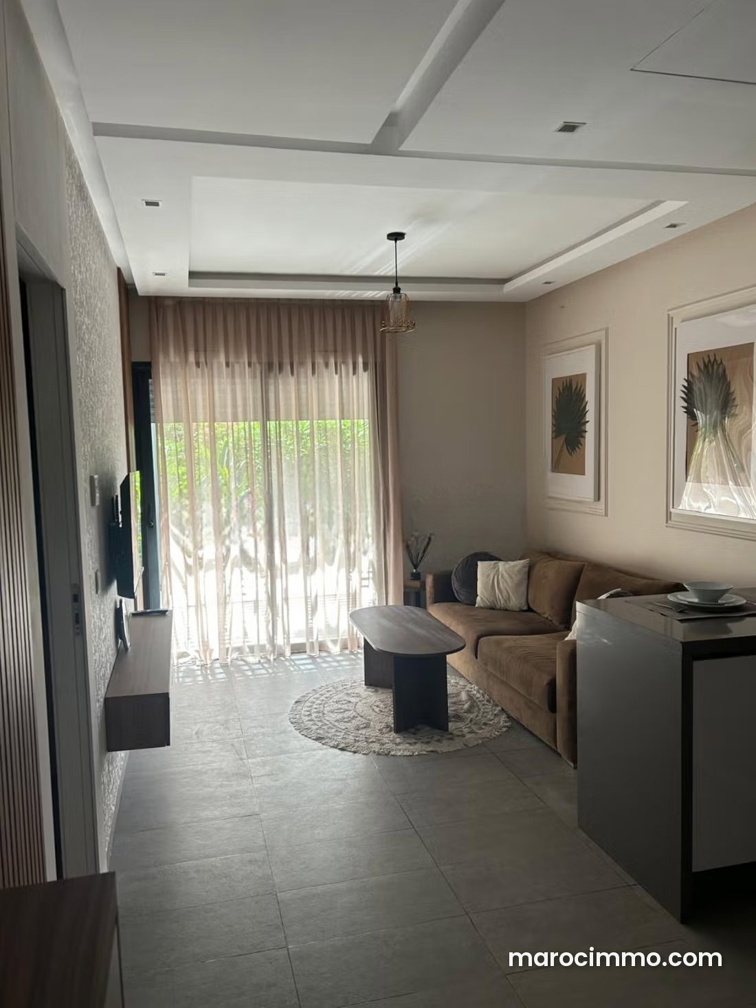 Furnished Garden-Level Apartment in Casablanca Finance City — Casablanca
