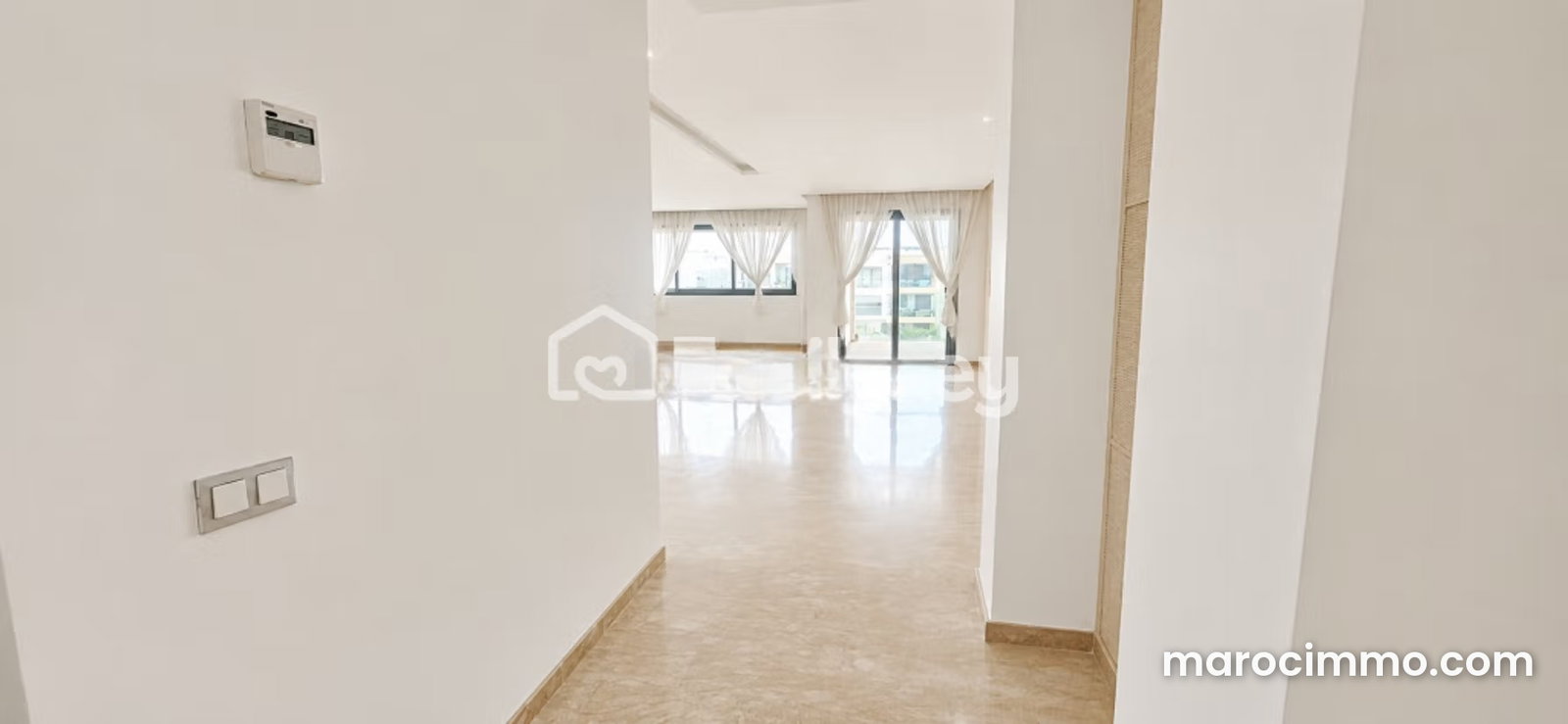 New 187 sqm apartment, Casablanca Finance City, due south-facing — Casablanca