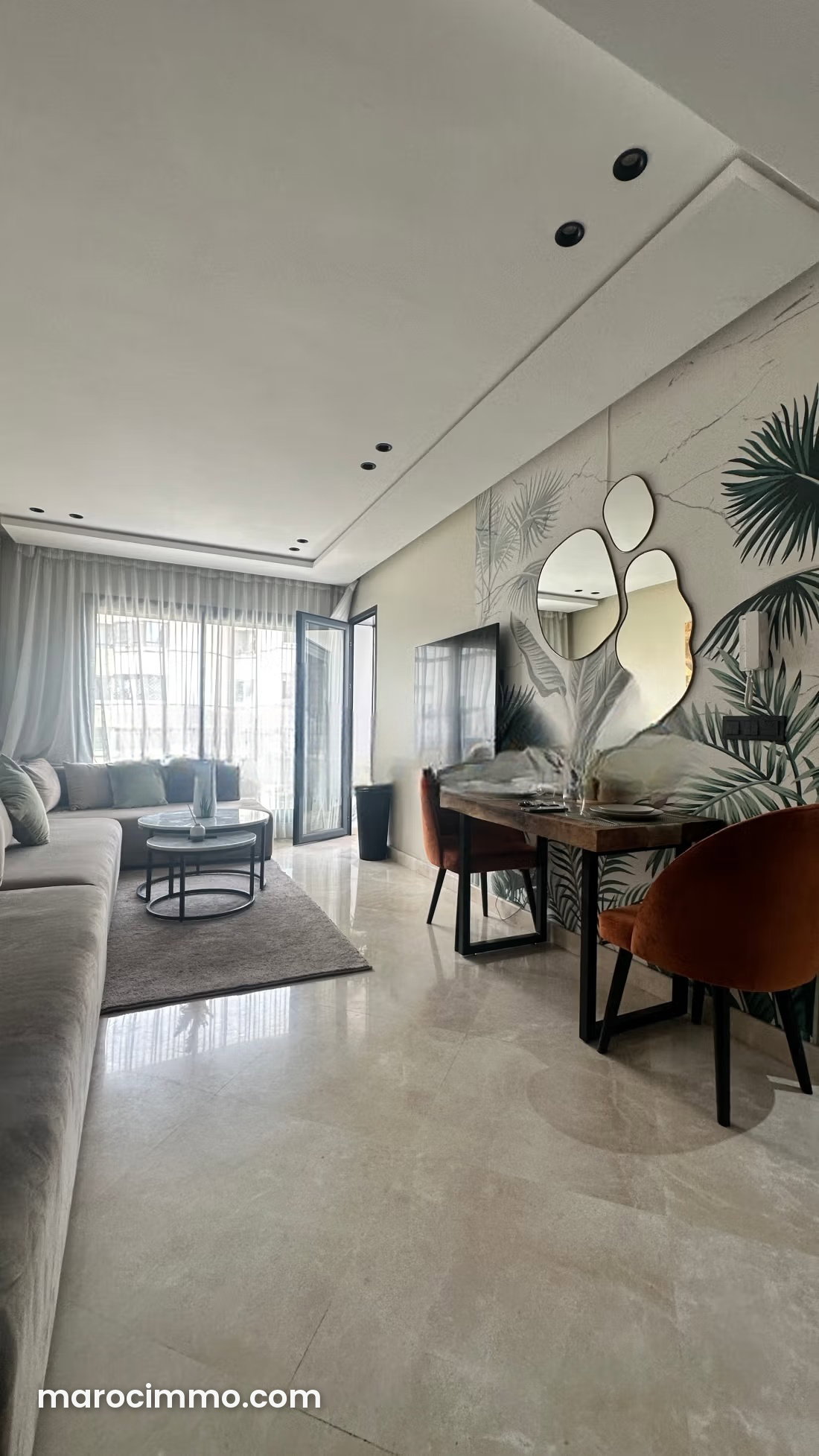 Furnished 52 m² Apartment with Terrace, Les Princesses, Casablanca — Casablanca