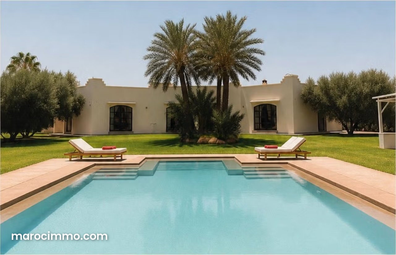 7-Bedroom Villa with Pool and Garden in Sidi Abdellah Ghiat, Marrakech — Marrakesh