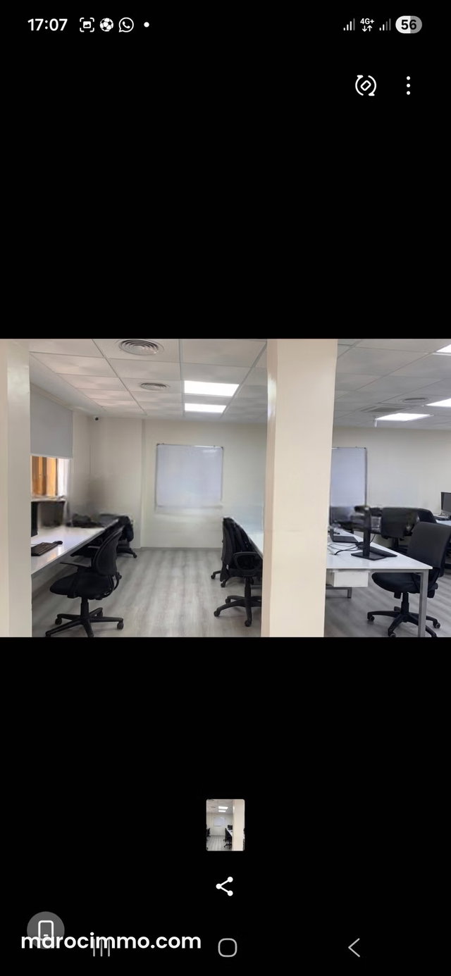 A louer bureau aménagé 120m2 bd Roudani Maarif — 3
