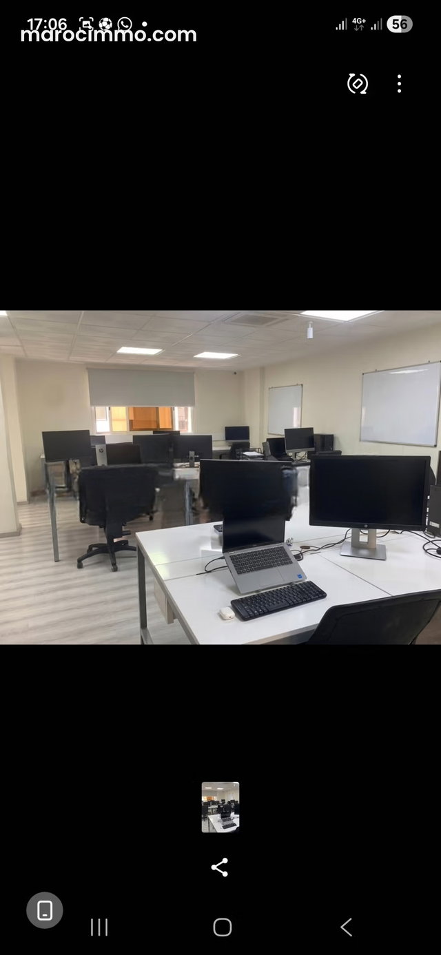 A louer bureau aménagé 120m2 bd Roudani Maarif — 2