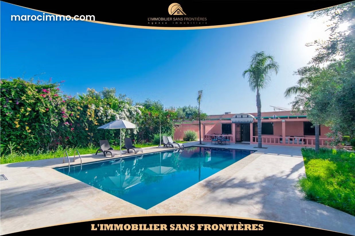 200 sqm Furnished Villa with Swimming Pool and Landscaped Garden, Marrakech — Marrakesh
