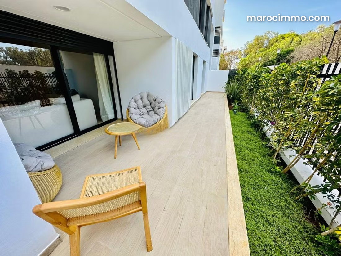 125 sqm Furnished Apartment, Casablanca Finance City, Garden View — Casablanca