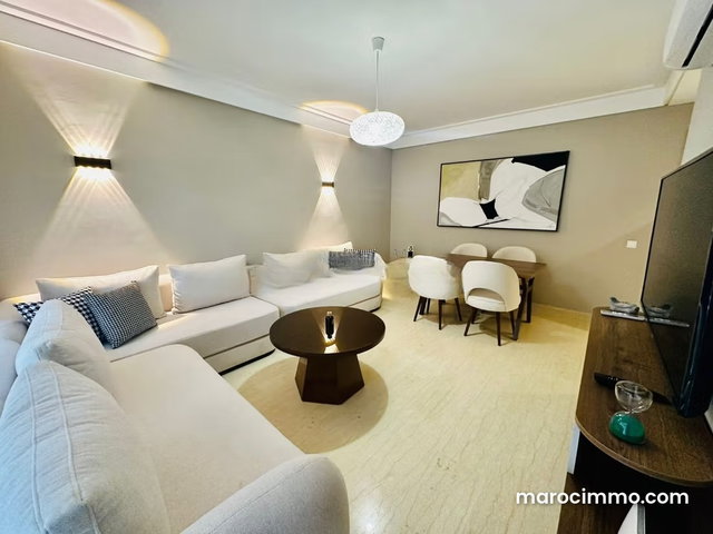 Appartement en location à Casablanca Finance City. Superficie 125 m². Meublé — 2
