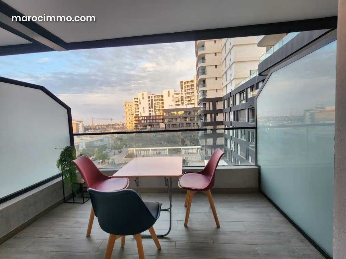 58 m² Apartment for Rent in Casablanca Finance City with Terrace — Casablanca