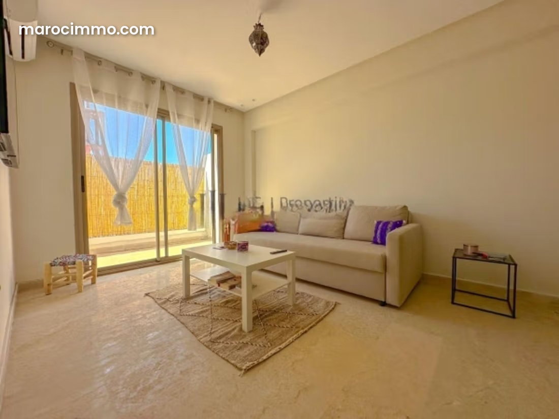 Furnished apartment with terrace for rent in Oasis, Casablanca — Casablanca