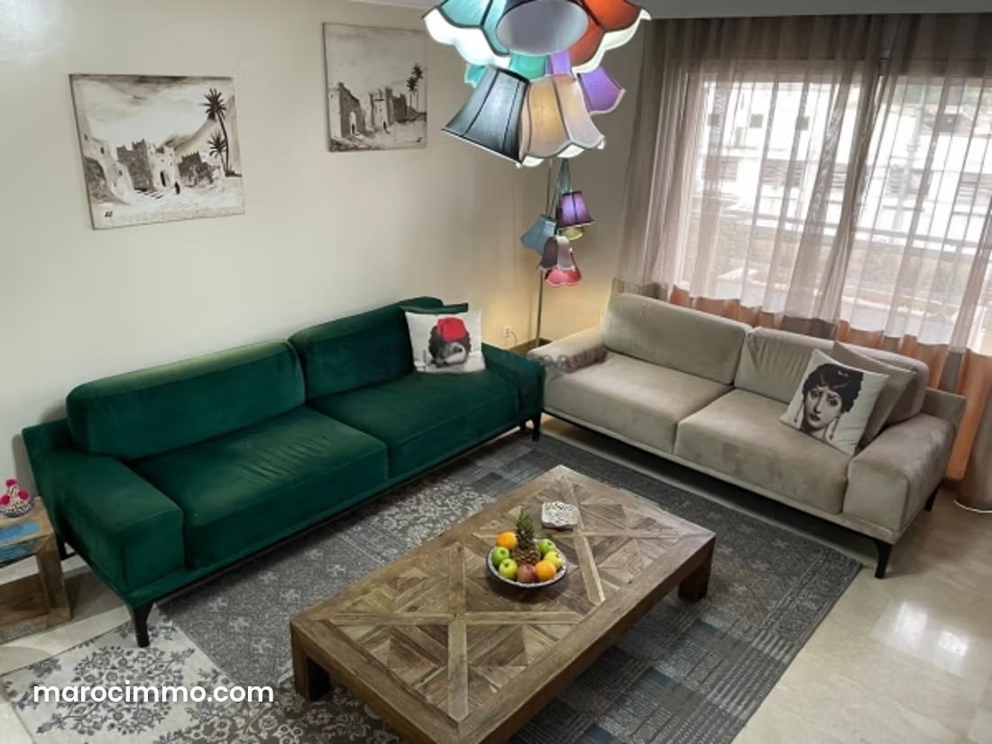 125 sqm Furnished Apartment with Terrace, Mohammedia City Centre — Mohammedia