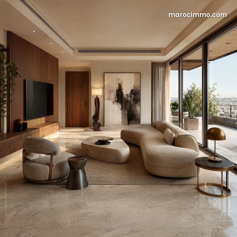 Appartement 92 m² Ville Verte, Bouskoura, 2 chambres, terrasse — Bouskoura