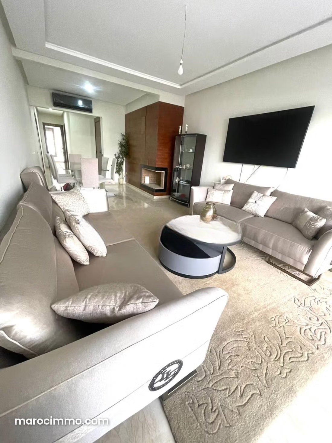 Appartement 140 m² meublé, vue mer et piscine, Dar Bouazza — Dar Bouazza