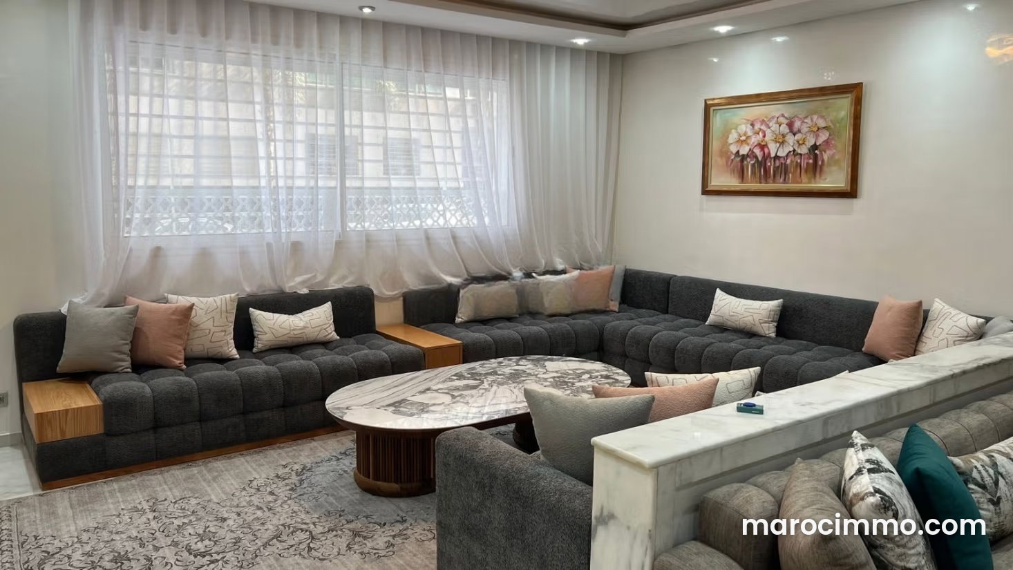 Appartement meublé 116 m², 2 chambres, Riyad, Rabat — Rabat