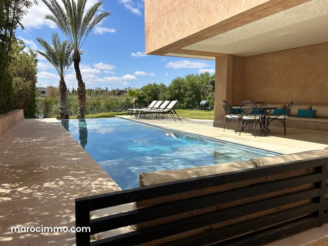 Luxury Villa for Rent in Route de Tahanaout. 400 m² Surface Area. Fully Furnished — 3