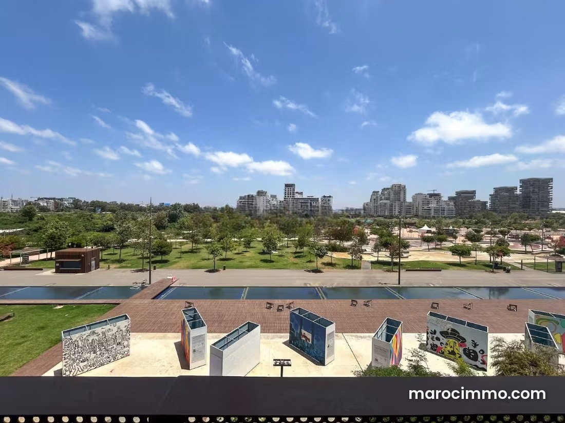Appartement meublé 70 m², terrasse vue parc, Casablanca Finance City — Casablanca