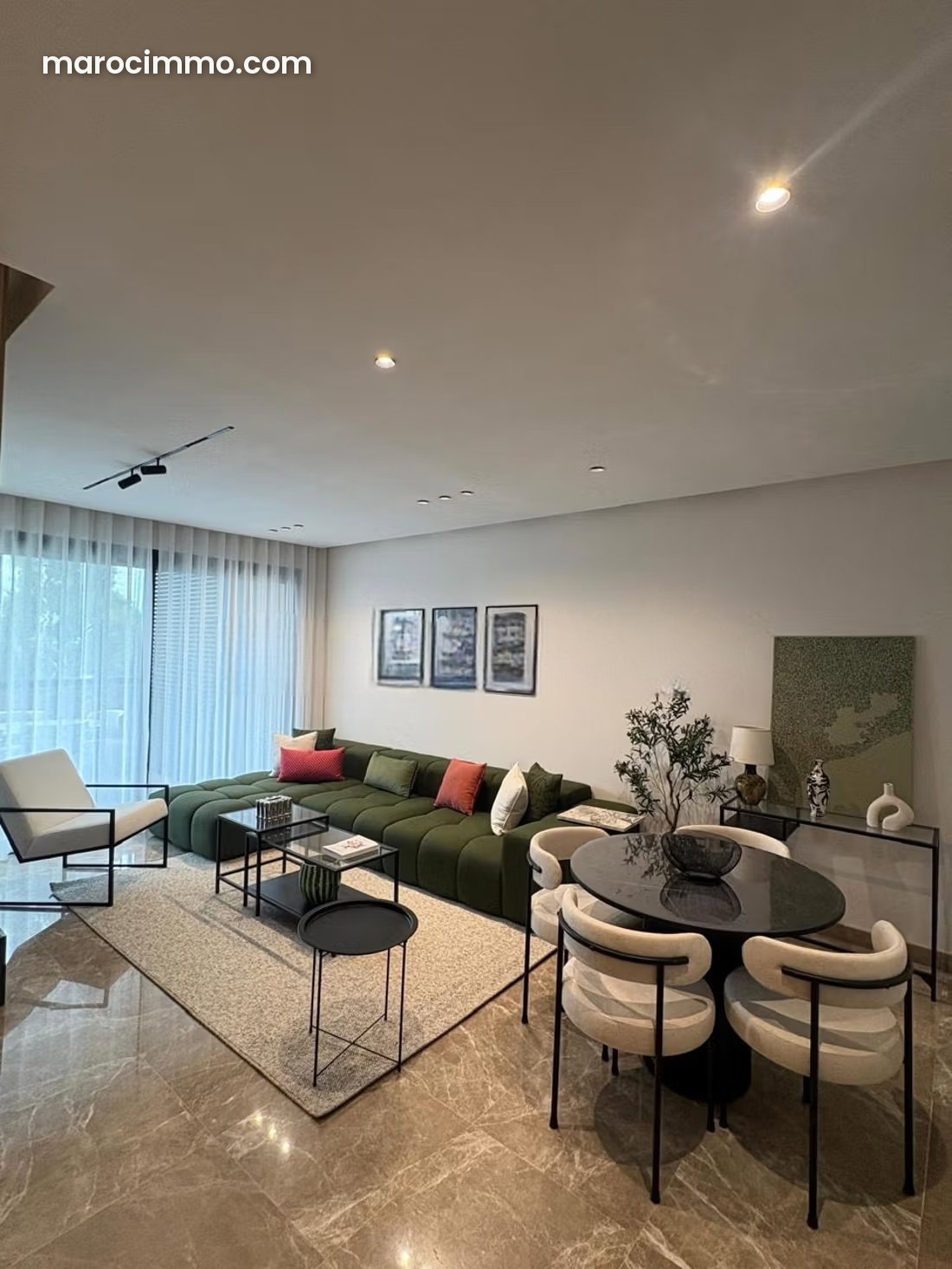 Appartement meublé de charme à Souissi, Rabat, prêt à vivre — Rabat