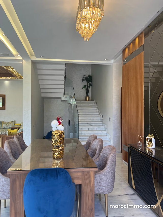 Villa moderne 3 façades à vendre meublée à Zhour Targa 660m2 sans vis à vis — 5