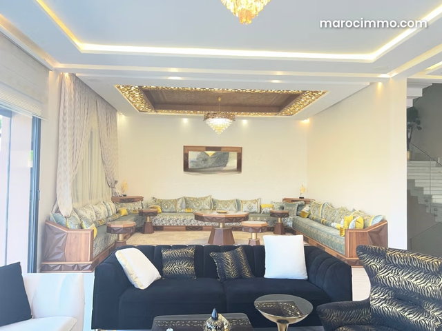 Villa moderne 3 façades à vendre meublée à Zhour Targa 660m2 sans vis à vis — 4