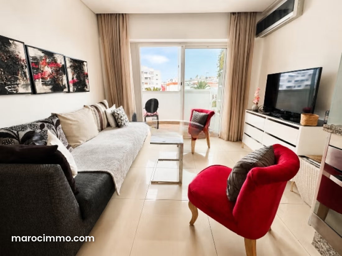 Furnished 55 m² Apartment for Rent in Bourgogne, Casablanca — Casablanca