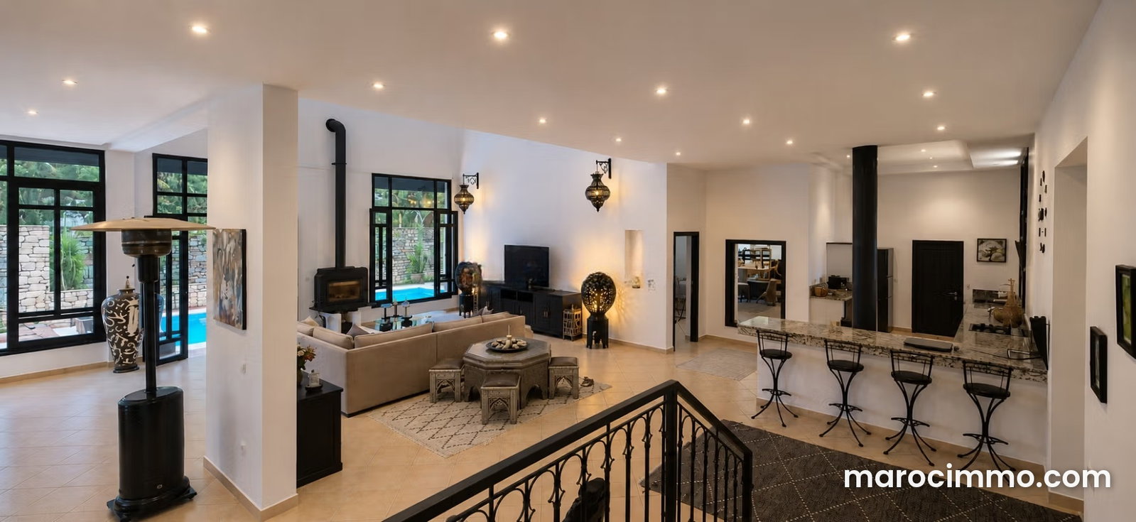 Villa 397 m² avec piscine et jardin clos, Ghazoua, Essaouira — Essaouira