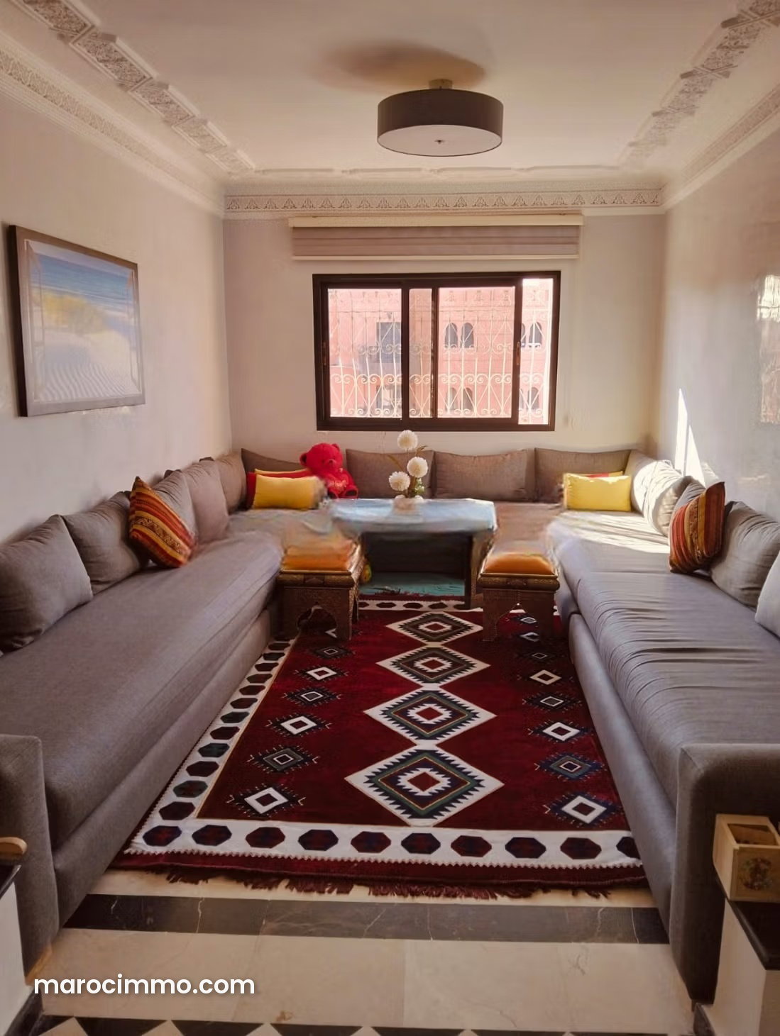 Furnished Apartment with Swimming Pool for Rent on the Fes Road in Marrakech — Marrakesh