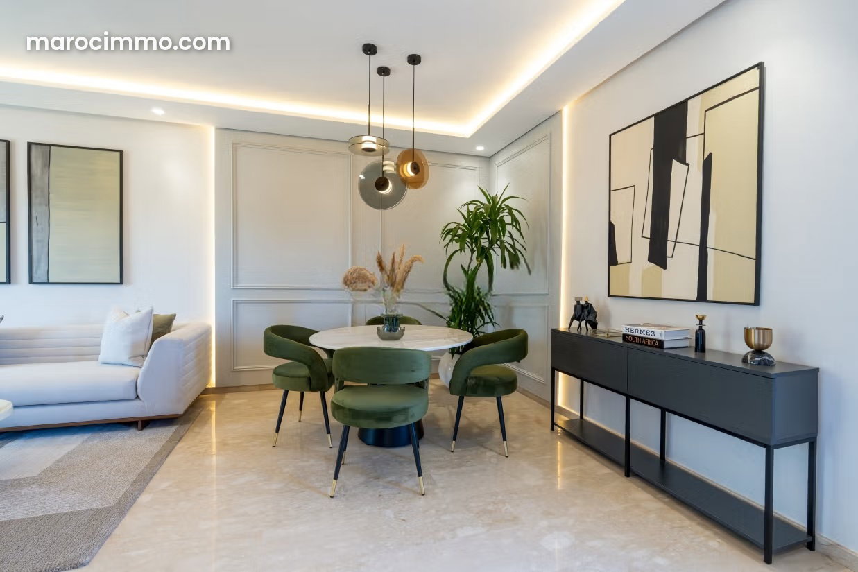 Appartement 3 pièces neuf avec terrasse, Sidi Maarouf, Casablanca — Casablanca