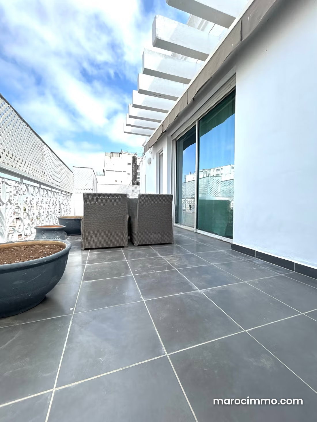 Appartement meublé 185 m², 3 chambres, terrasse, Gauthier, Casablanca — Casablanca