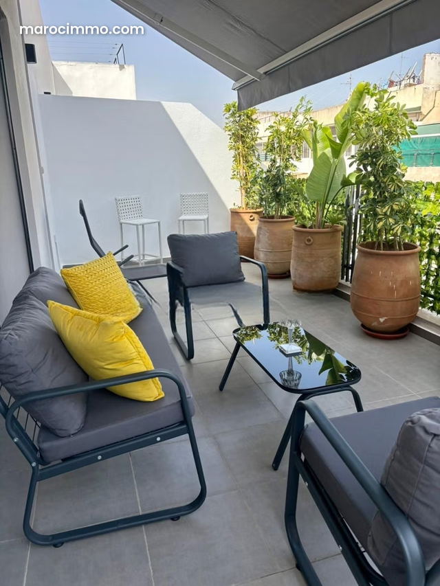 Appartement en location à Maârif Extension. Surface totale 88 m². Bien meublé — الدار البيضاء