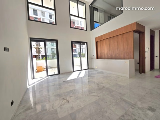 Luxurious Apartment for Rent in Casablanca Finance City. 120 m² Surface. Garden and Elevator — 2