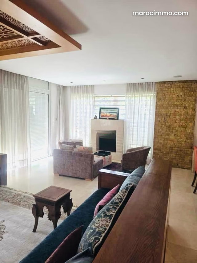 Rent fully furnished villa in Bouskoura Green City — 2
