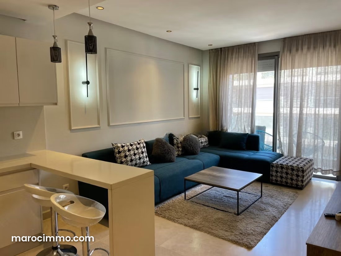 Furnished apartment with terrace for rent in Oulfa, Casablanca — Casablanca