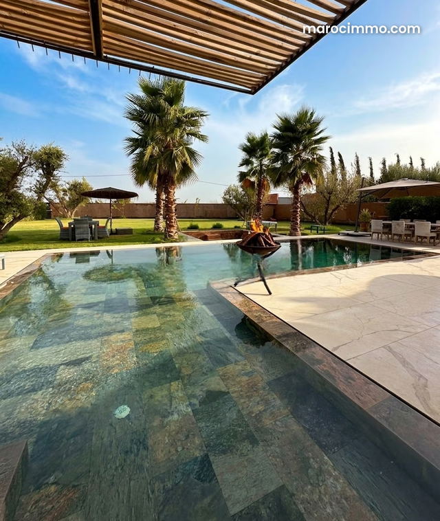 Villa de compagne contemporaine, hammam, piscine — Marrakech