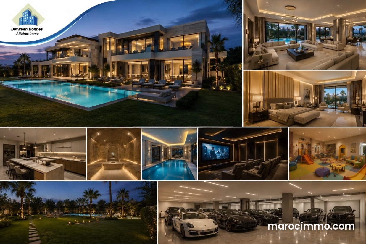 Contemporary 800 m² Villa with Pool and Garden, Riyad, Rabat — Rabat