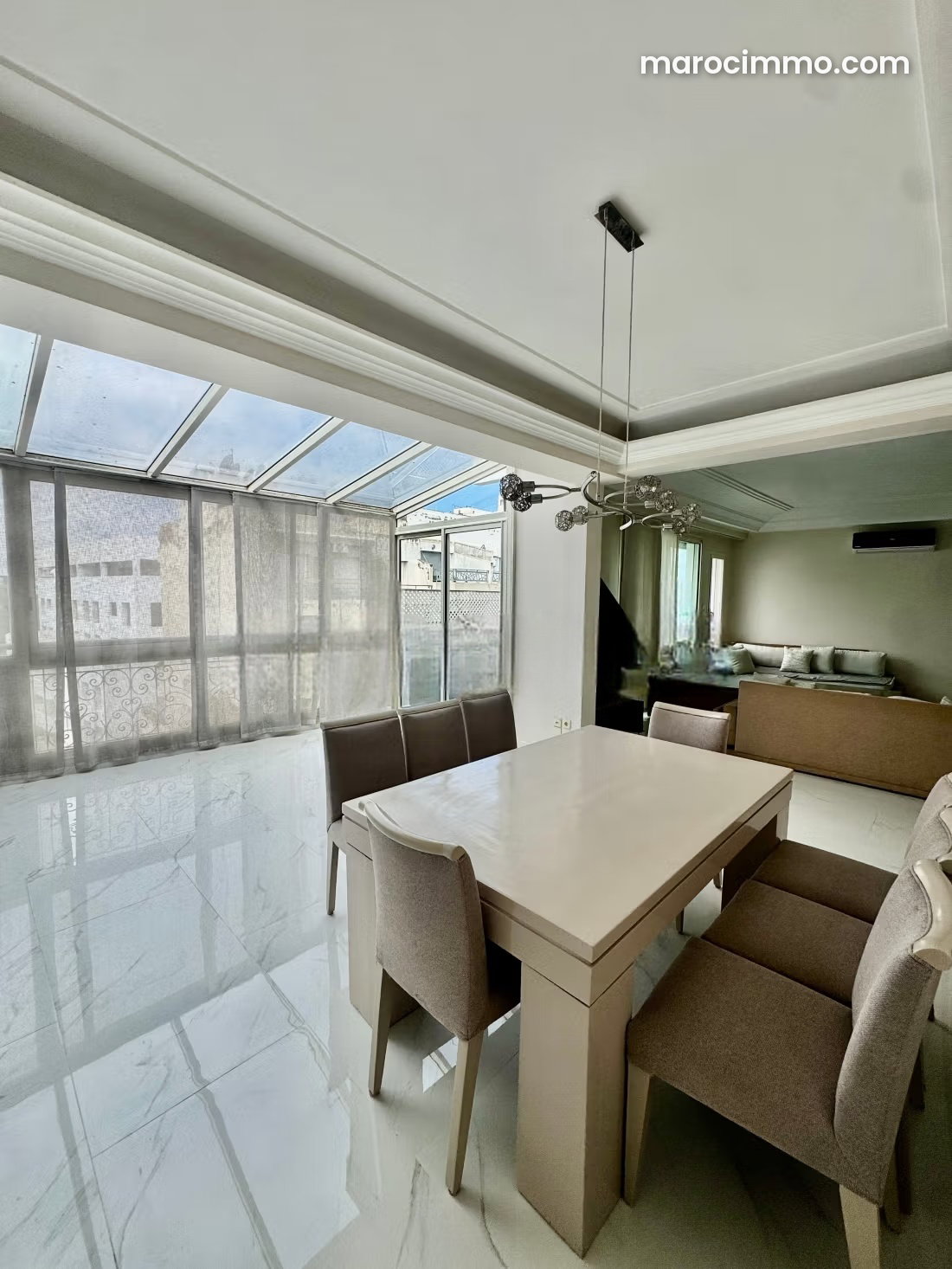 175 sqm Furnished Apartment, Top Floor, Gauthier, Casablanca — Casablanca