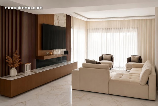 Vente magnifique villa moderne 4 suites avec piscine à Dar Bouazza — 3