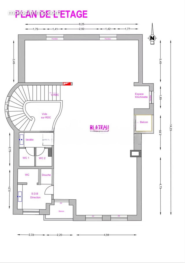 Villa commerciale à louer au cil — 5