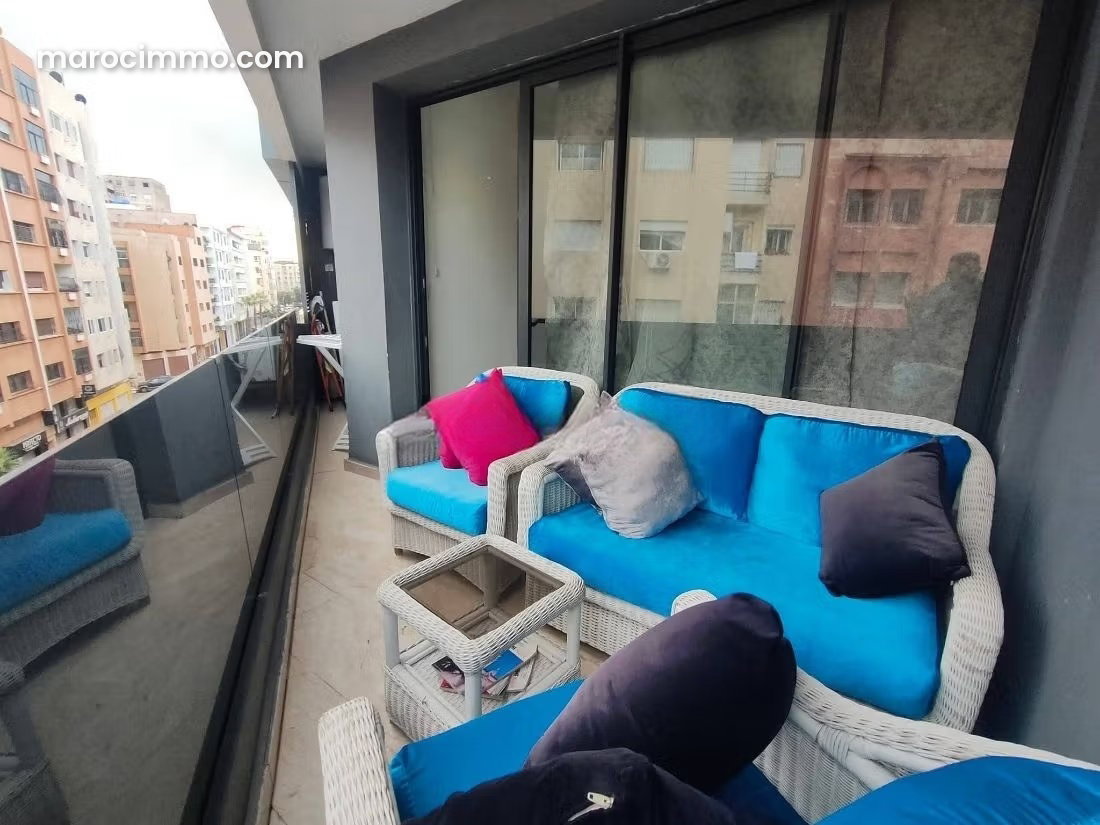 Furnished apartment with terrace for rent in Bourgogne, Casablanca — Casablanca