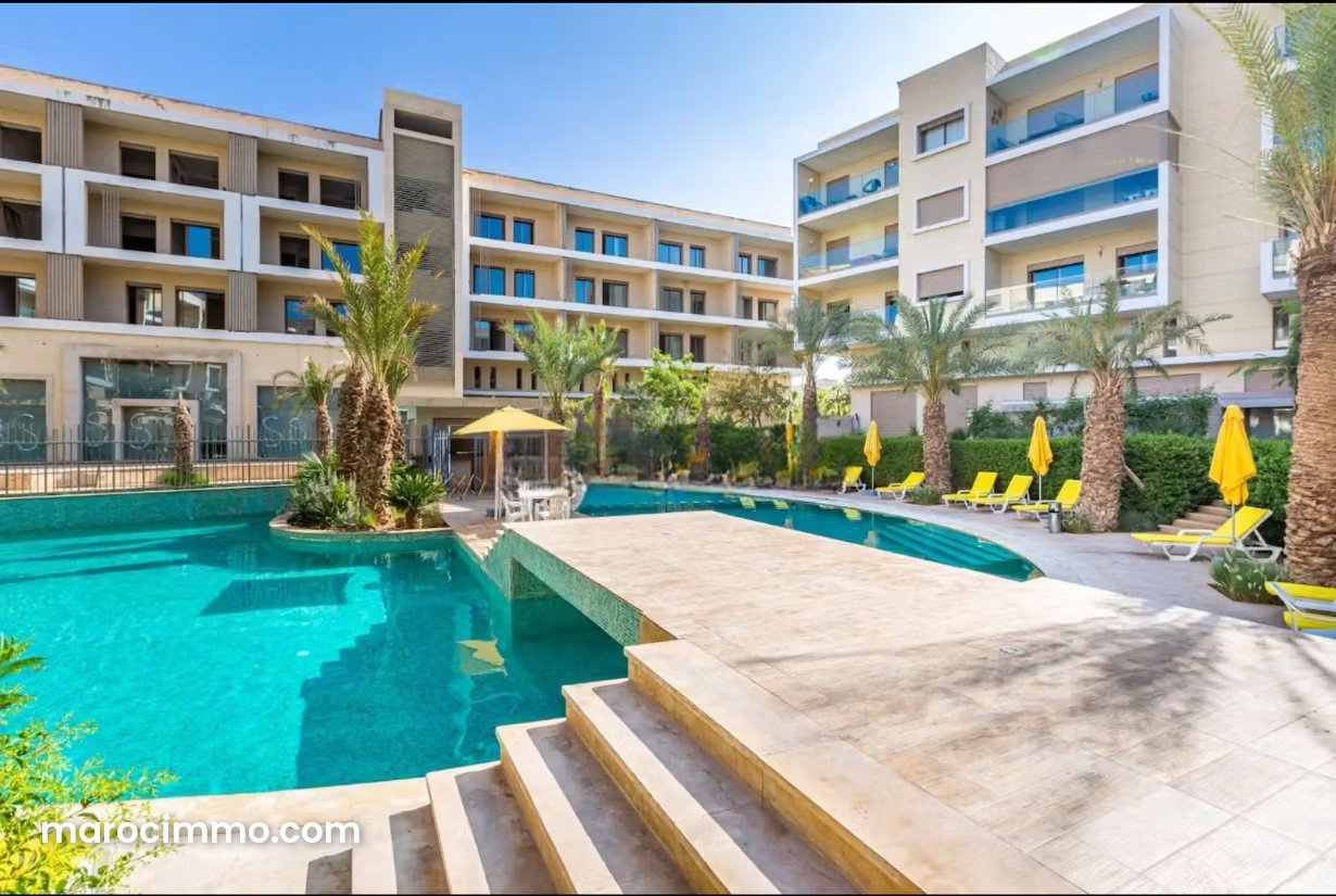 Furnished Apartment with Terrace and Mountain Views in Marrakech — Marrakesh