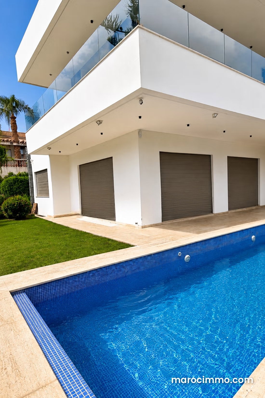 Villa meublée 700 m², piscine et jardin paysager, Riyad, Rabat — Rabat
