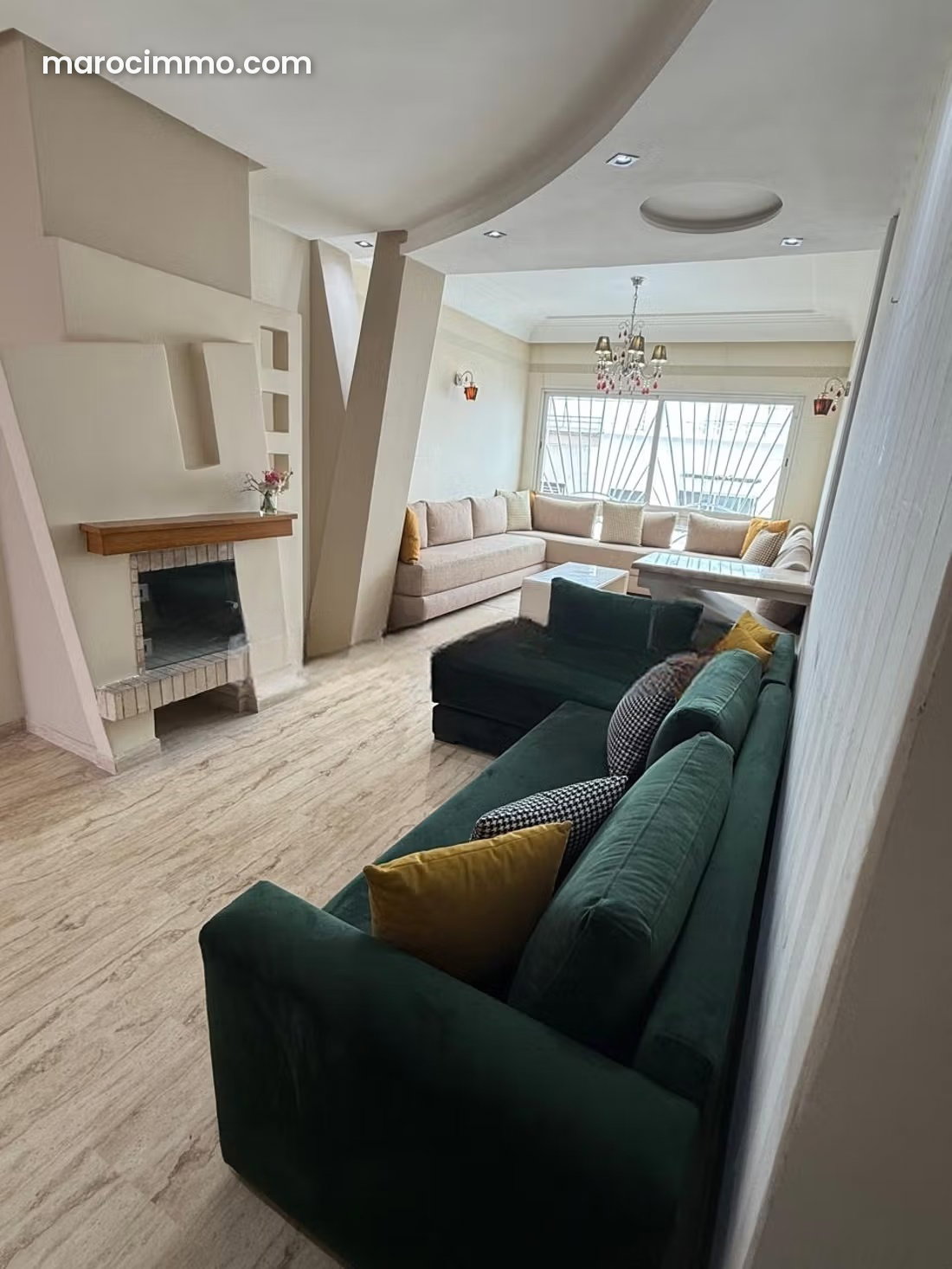 Furnished 86 m² apartment, 2 bedrooms, Franceville, Casablanca — Casablanca