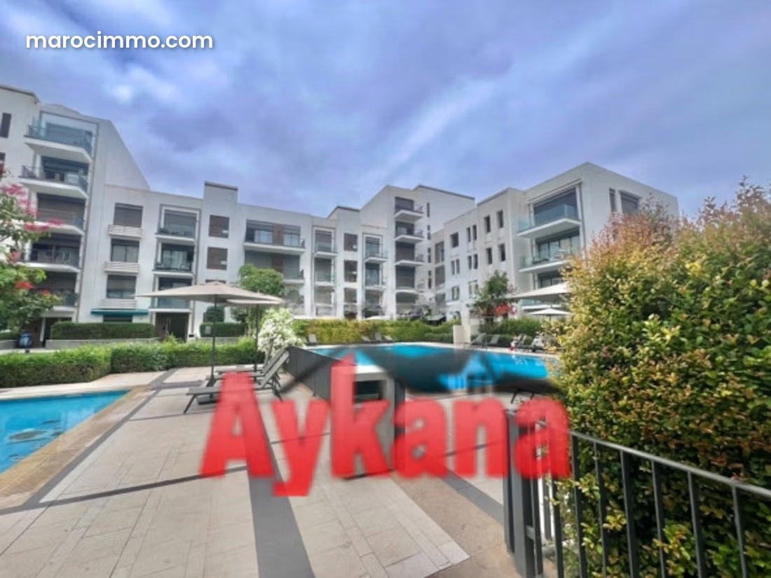 138 m² Apartment, 2 Suites, Souissi, Rabat, Pool and Security — Rabat