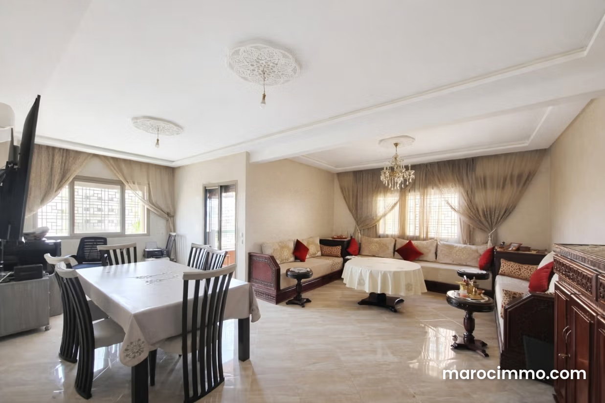 Furnished 95 m² apartment, 2 bedrooms with swimming pool, Route de Safi — Marrakesh