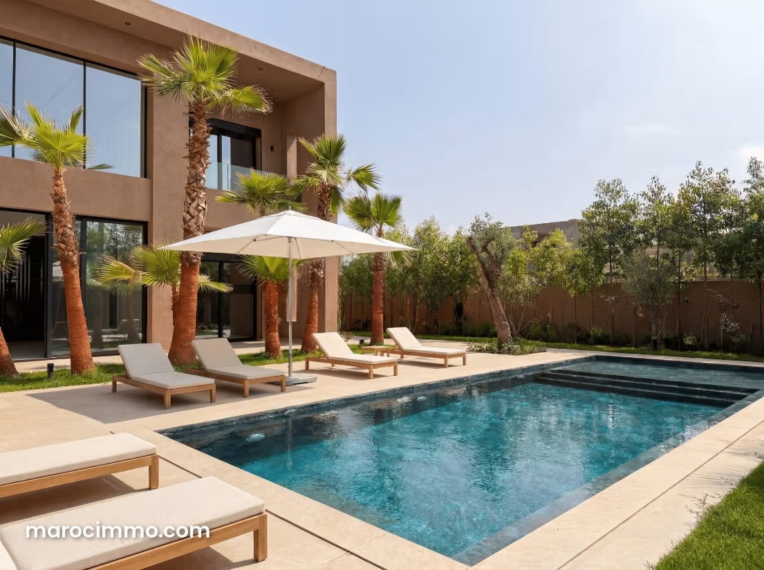 500 m² Villa, 5 Bedrooms, Swimming Pool, Ouarzazate Road, Marrakech — Marrakesh