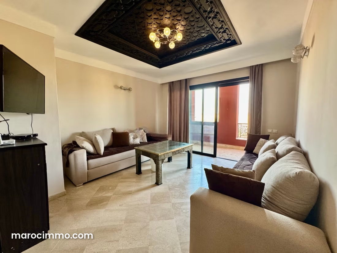 Furnished apartment with swimming pool for rent on Route de Casablanca, Marrakech — Marrakesh