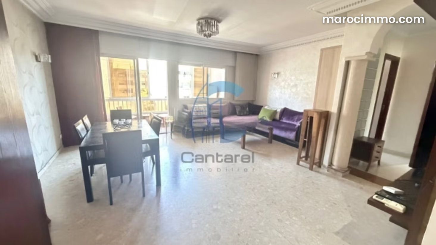Furnished 108 sqm apartment with terrace in CIL, Casablanca — Casablanca