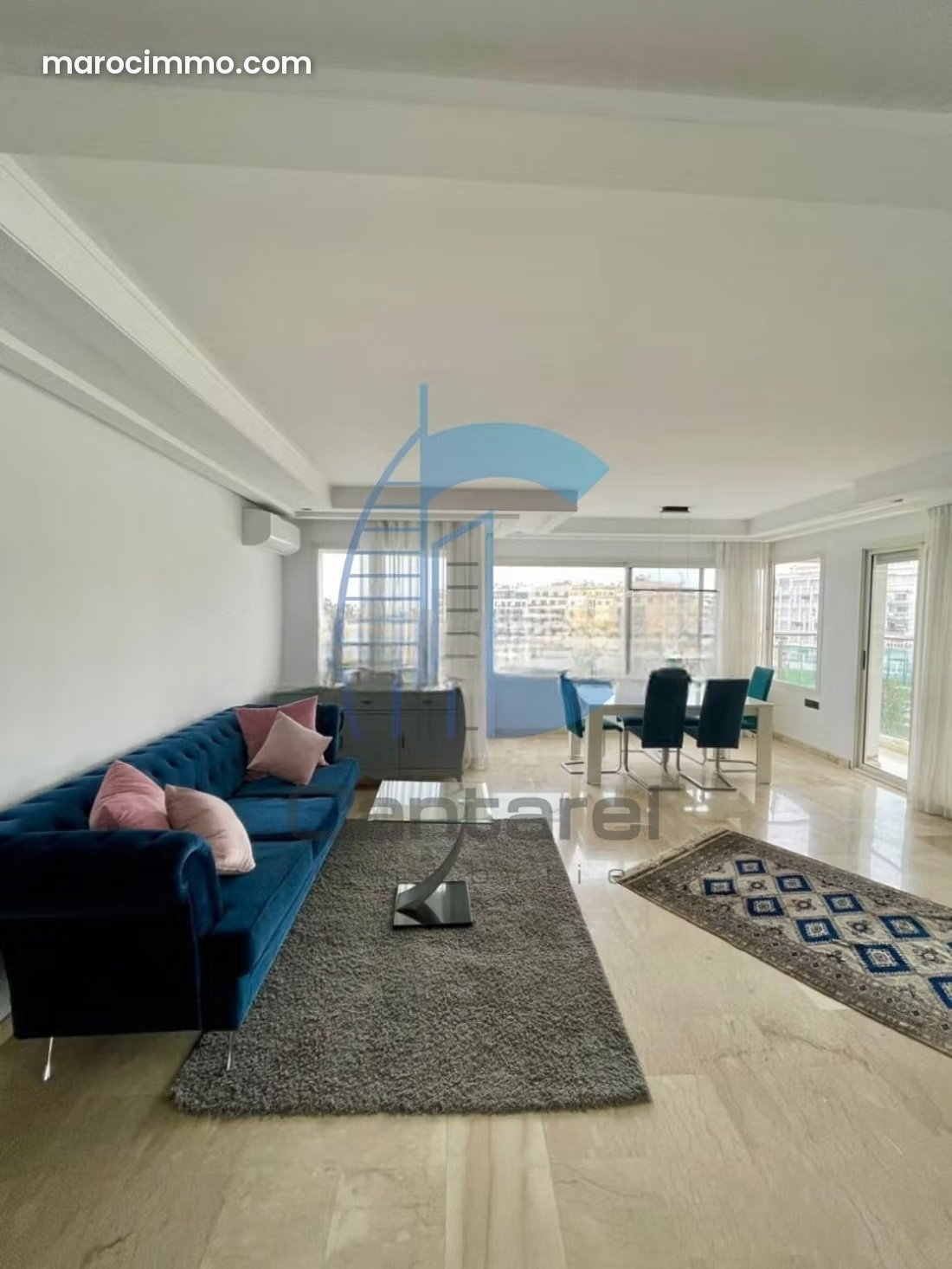 Furnished 170 sqm Apartment with Terrace, Bourgogne, Casablanca — Casablanca