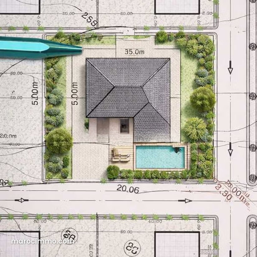 1,000 m² Plot of Land in Dar Bouazza, Tamaris Area — Dar Bouazza