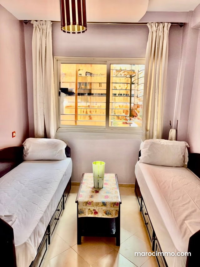 Magnificent Furnished Apartment for Rent in Hivernage, Marrakech. Total Surface Area 87 m². Well Furnished — 2