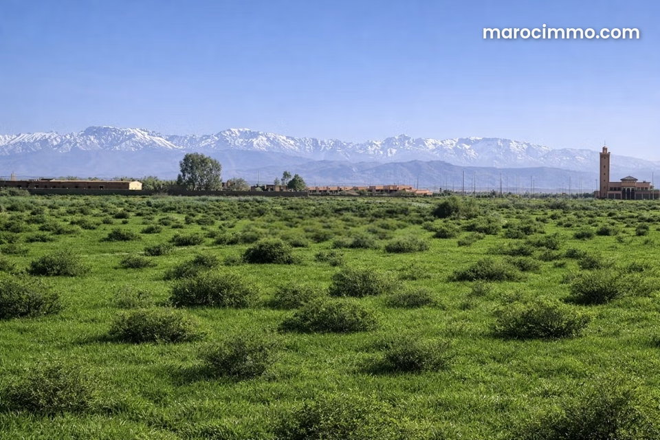 Beau terrain à la vente à Route Amizmiz. Superficie 15600 m²