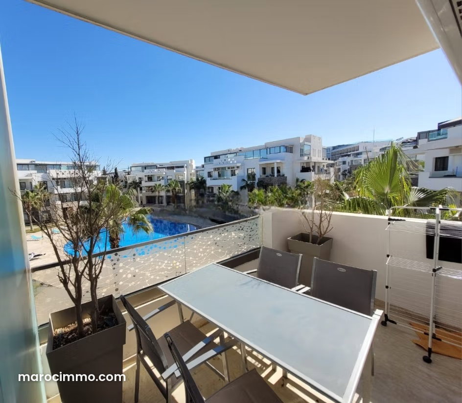 Appartement meublé 77 m², vue océan, Founty Agadir — Agadir
