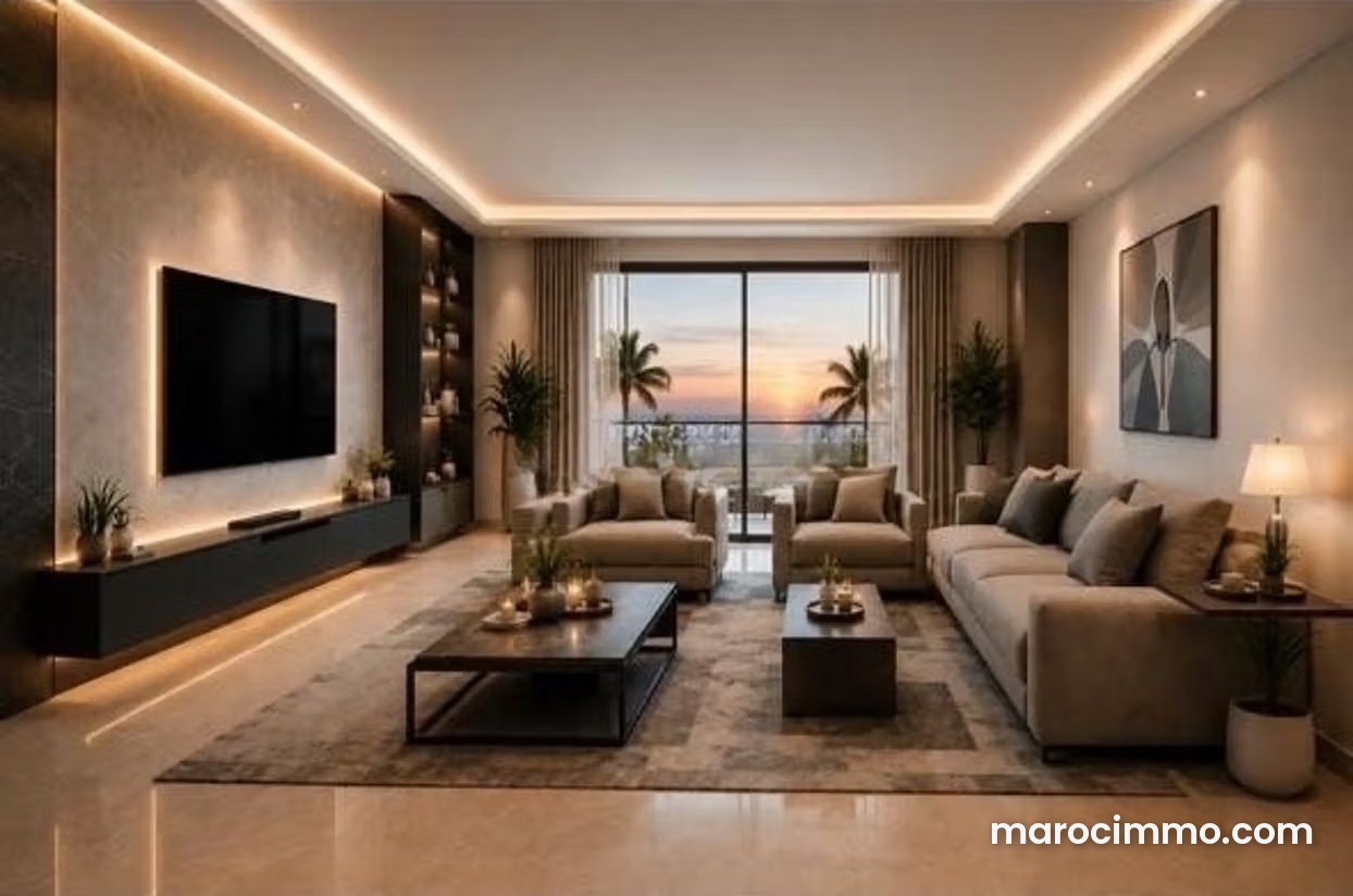 Appartement neuf 2 chambres, Corniche Mohammedia, vue mer proche — Mohammedia