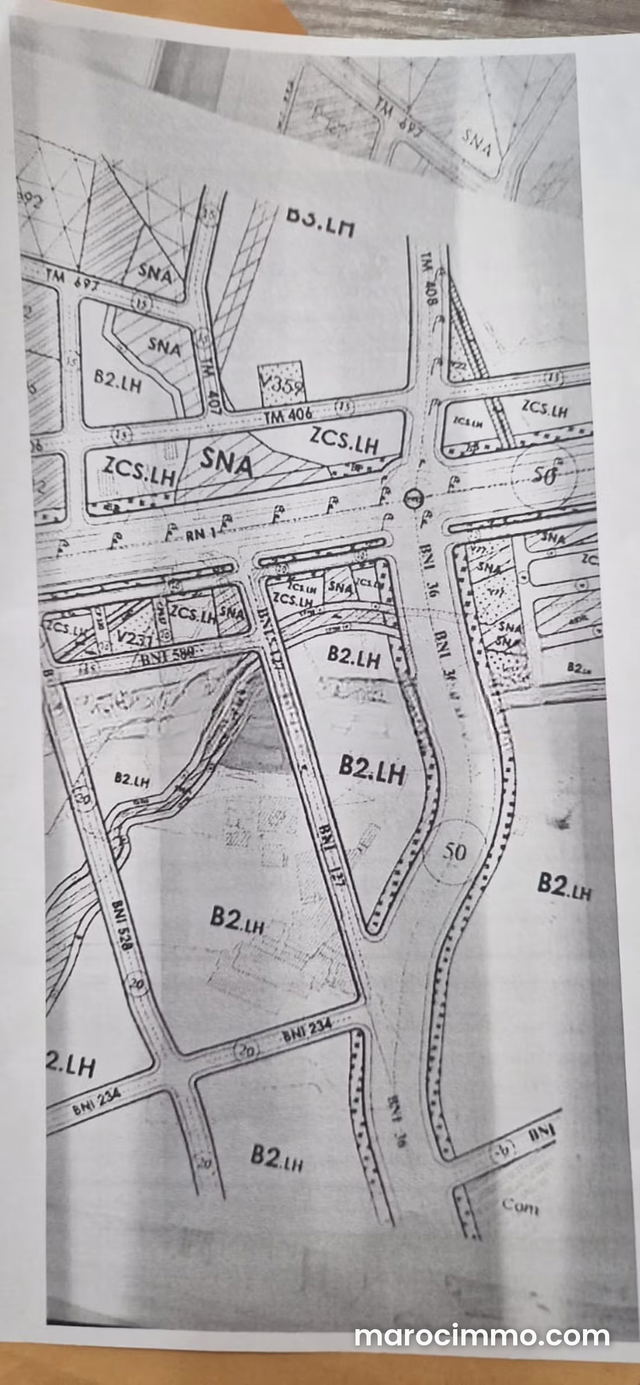 Terrain Titré R4 à Vendre – Route de Rabat — Tanger